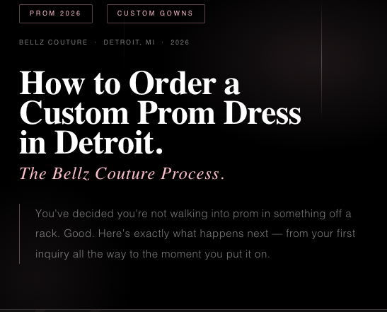 How to Order a Custom Prom Dress in Detroit