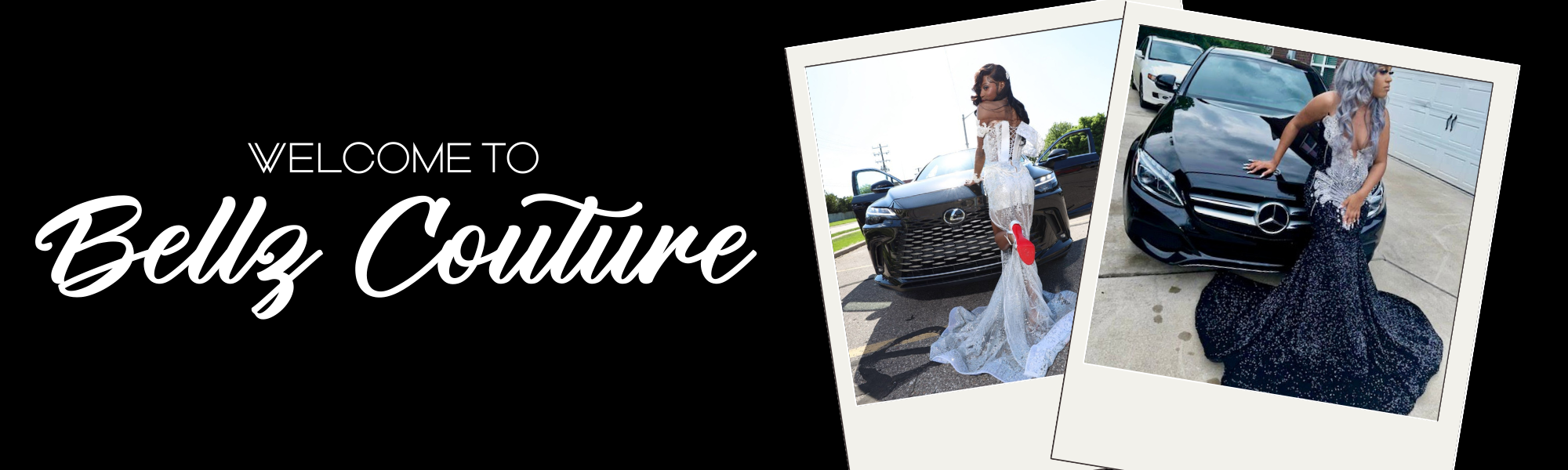 Bellz Couture Detroit designer showcasing ready-made prom gowns — custom couture fashion for women