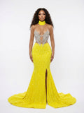 Bougie Girl Semi Custom Halter Gown | Prom & Occasion Wear
