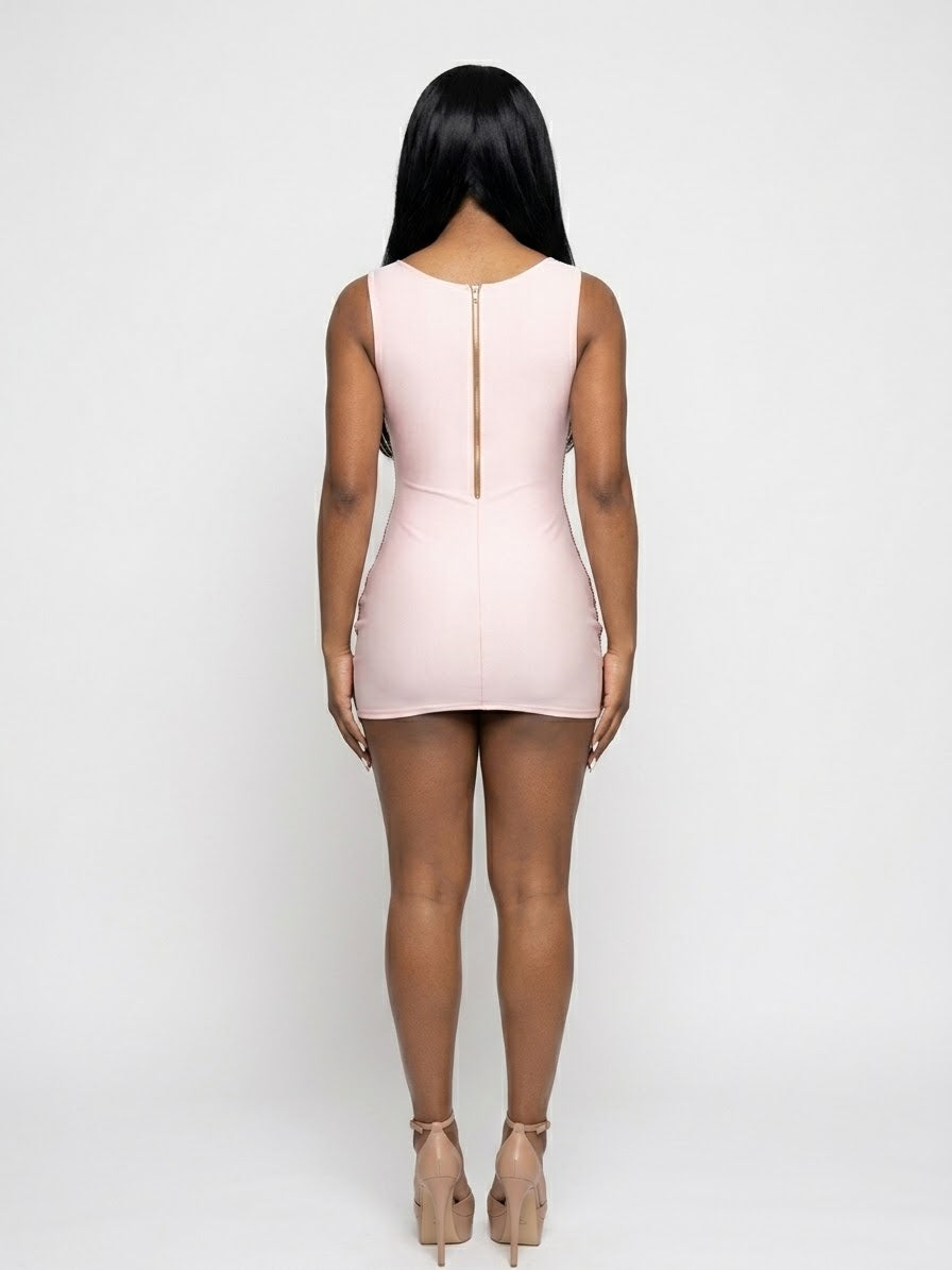 Saddity BB Dress | Rhinestone Bodycon Mini Dress