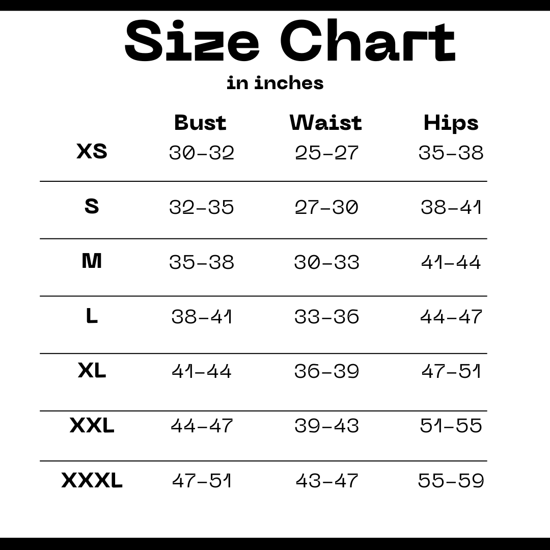 bellz couture size chart
