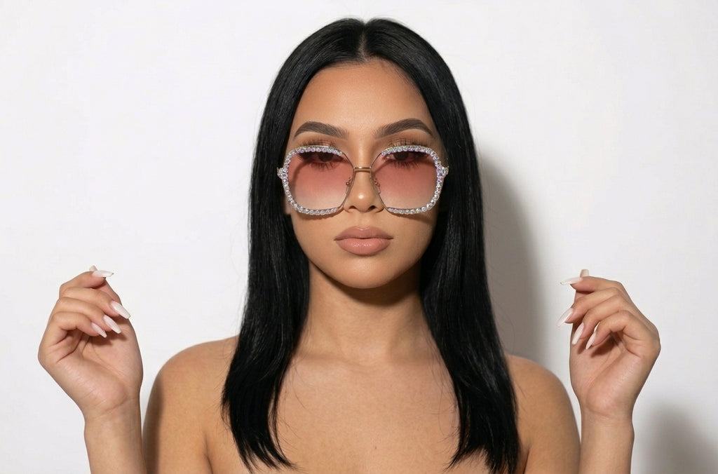 Sugar BB Crystal Sunnies | AB Crystal Luxury Sunglasses