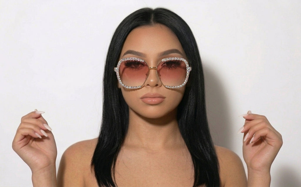 Sugar BB Crystal Sunnies | AB Crystal Luxury Sunglasses