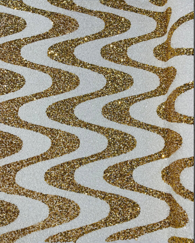 Hypnotize Sequin Wave Halter Gown