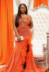Favorite Girl semi-custom prom gown — built to exact measurements, Bellz Couture Detroit occasion dress