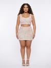 Rich Auntie Too 2 Piece Set | Rhinestone Tank & Mini Skirt
