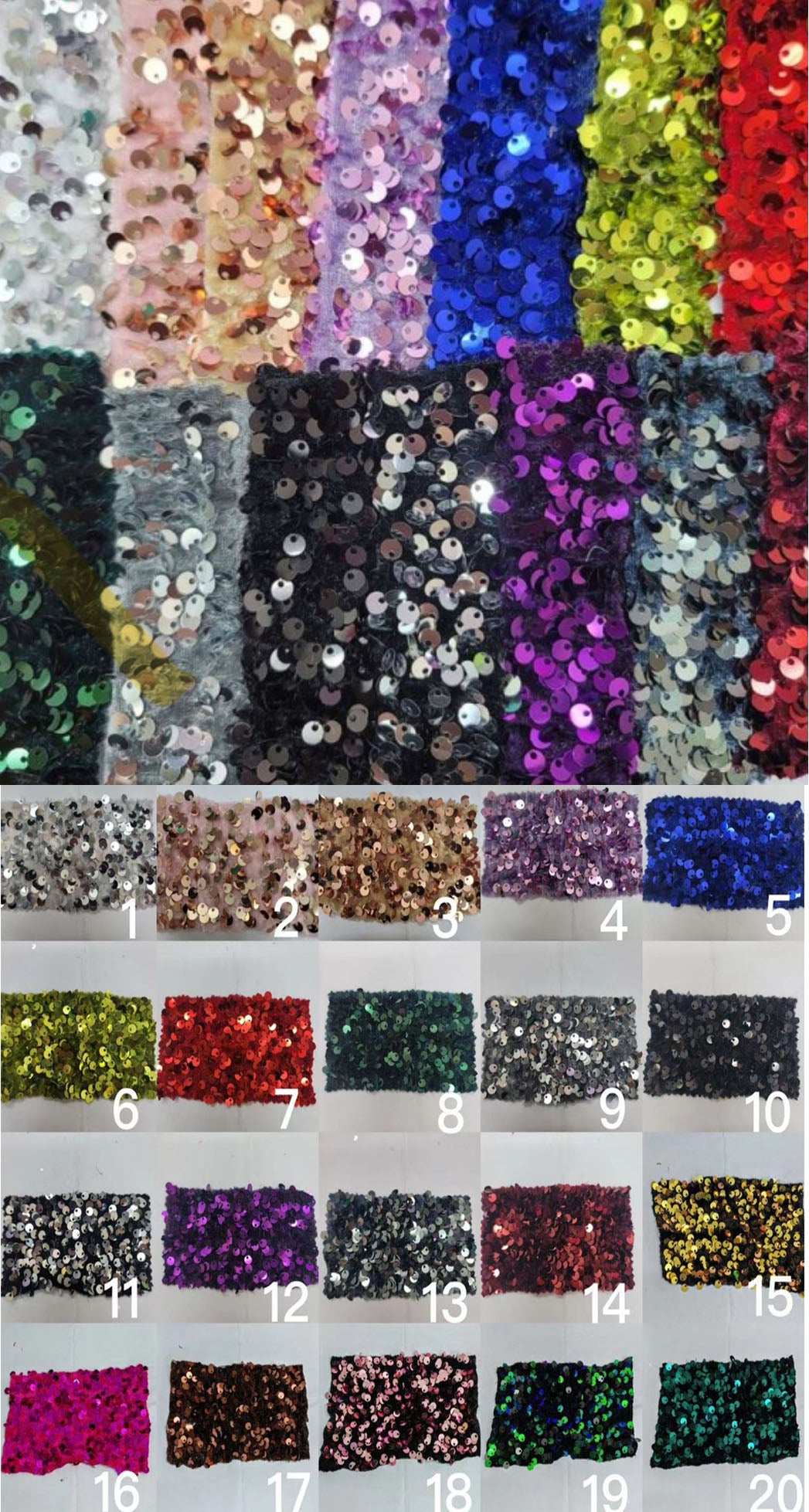 Stretch velvet sequin fabric swatch for Bellz Couture semi-custom prom gown — luxury fabric option Detroit designer
