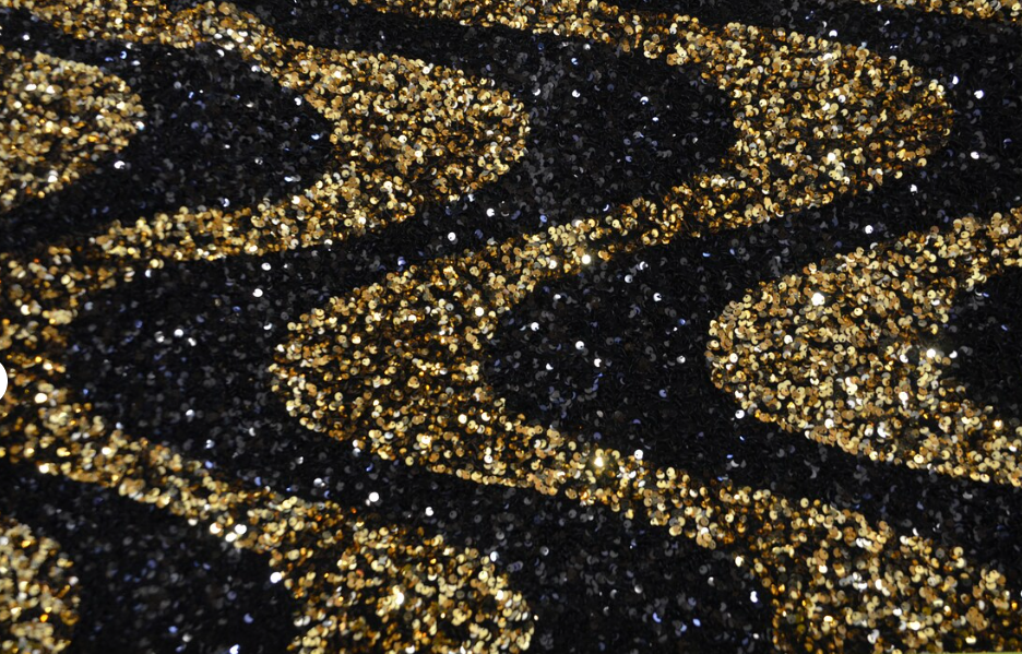 Hypnotize Sequin Wave Halter Gown