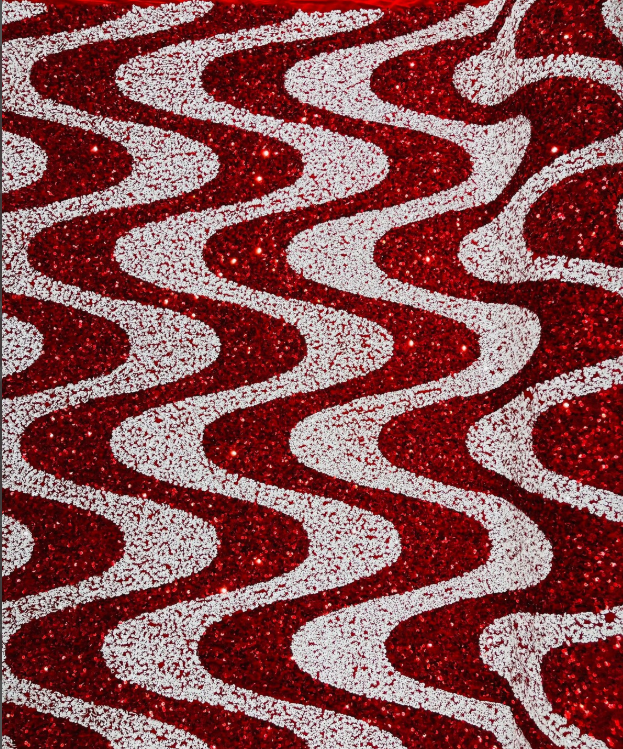 Hypnotize Sequin Wave Halter Gown